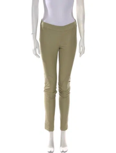 Pre-owned Nicholas K Leather Skinny Leg Pants W/ Tags In Green
