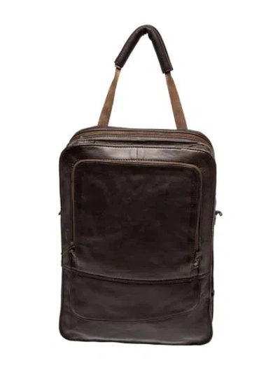 Pre-owned Nicholas K Leather Suitcase In Brown