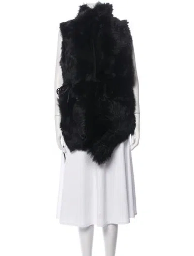 Pre-owned Nicholas K Leather Vest In Black