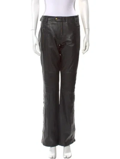 Pre-owned Nicholas K Leather Wide Leg Pants W/ Tags In Black