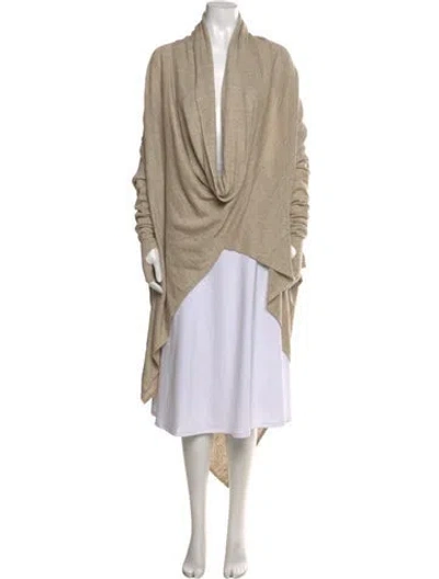 Pre-owned Nicholas K Linen Cowl Neck Sweater In Neutral