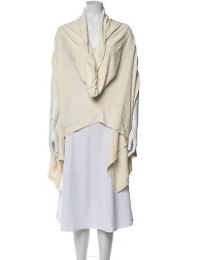 Pre-owned Nicholas K Linen Cowl Neck Sweater W/ Tags In Neutral