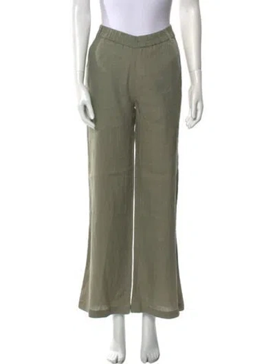 Pre-owned Nicholas K Linen Knee-length Shorts In Green