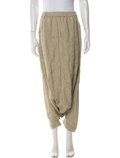 Pre-owned Nicholas K Linen Wide Leg Pants W/ Tags In Grey