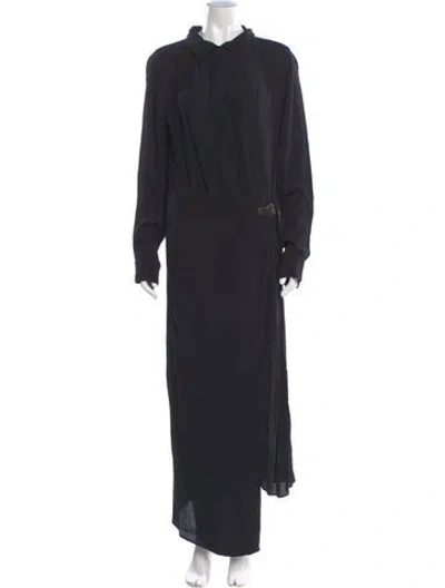 Pre-owned Nicholas K Long Dress In Gray