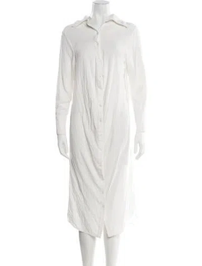 Pre-owned Nicholas K Midi Length Dress In White