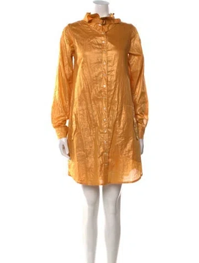 Pre-owned Nicholas K Mock Neck Mini Dress In Multi