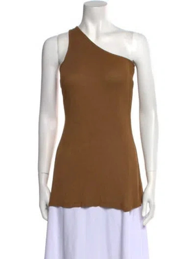 Pre-owned Nicholas K One-shoulder Sleeveless Top W/ Tags In Orange