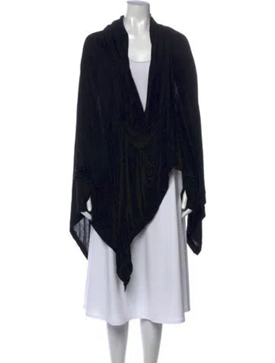 Pre-owned Nicholas K Open Front Sweater In Black