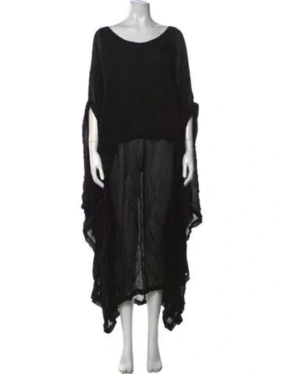 Pre-owned Nicholas K Scoop Neck Long Dress W/ Tags In Black