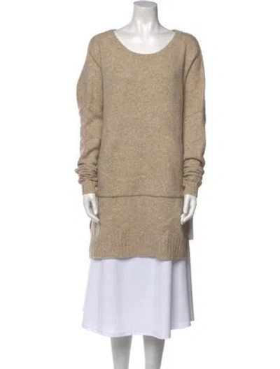 Pre-owned Nicholas K Scoop Neck Sweater W/ Tags In Neutral