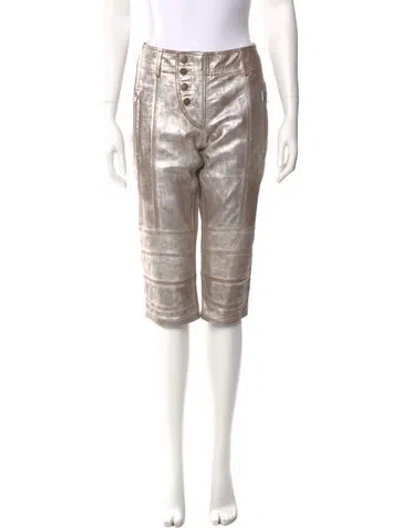 Pre-owned Nicholas K Straight Leg Pants In Brown