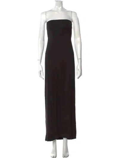 Pre-owned Nicholas K Strapless Long Dress W/ Tags In Black