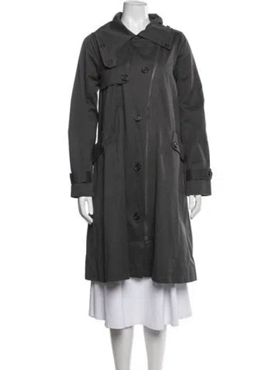 Pre-owned Nicholas K Trench Coat In Grey