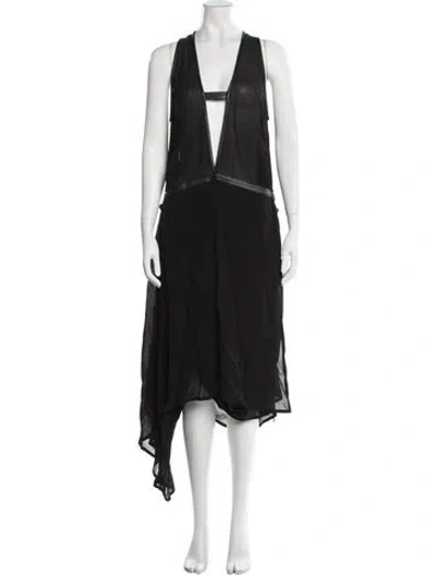 Pre-owned Nicholas K V-neck Jumpsuit In Black
