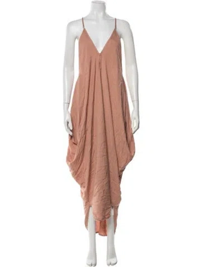 Pre-owned Nicholas K V-neck Mini Dress In Orange