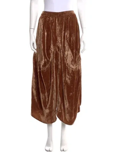 Pre-owned Nicholas K Wide Leg Pants In Brown