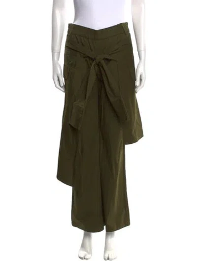Pre-owned Nicholas K Wide Leg Pants In Green