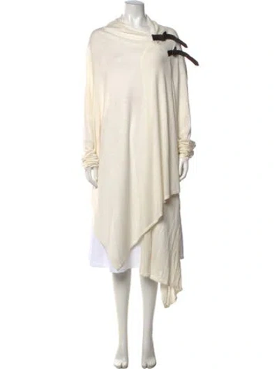 Pre-owned Nicholas K Wool Asymmetrical Sweater In Brown