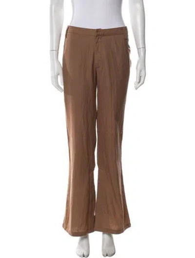 Pre-owned Nicholas K Wool Flared Pants W/ Tags In Brown