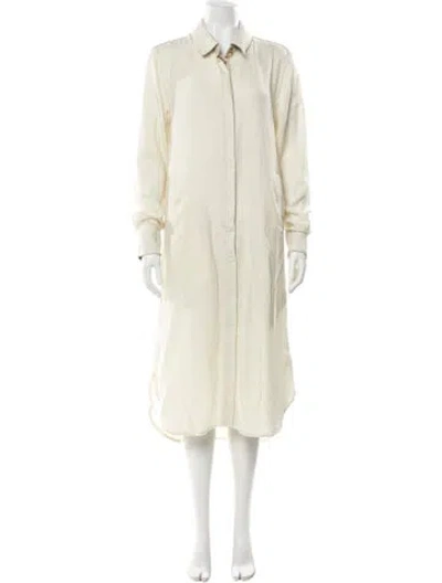 Pre-owned Nicholas K Wool Long Dress In Neutral