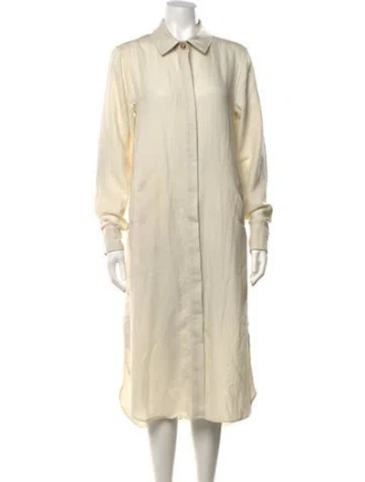 Pre-owned Nicholas K Wool Long Dress In Neutrals