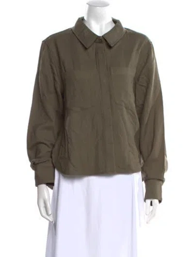 Pre-owned Nicholas K Wool Long Sleeve Sweatshirt In Green