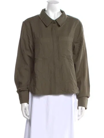 Pre-owned Nicholas K Wool Long Sleeve Sweatshirt In Green