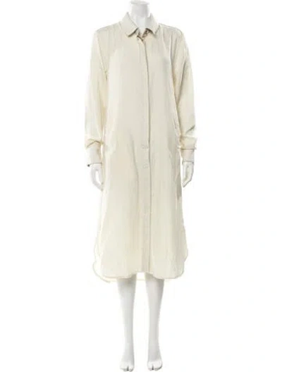 Pre-owned Nicholas K Wool Midi Length Dress In Neutral