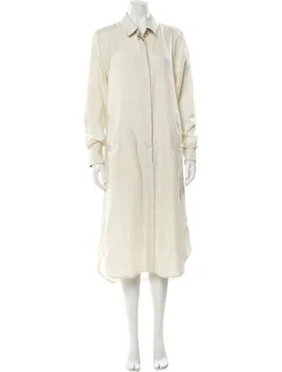 Pre-owned Nicholas K Wool Midi Length Dress In Neutral