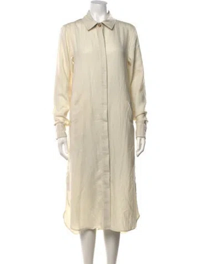 Pre-owned Nicholas K Wool Midi Length Dress In Neutrals