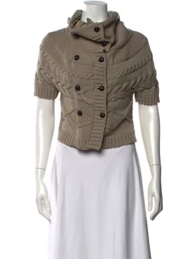 Pre-owned Nicholas K Wool Turtleneck Sweater In Brown