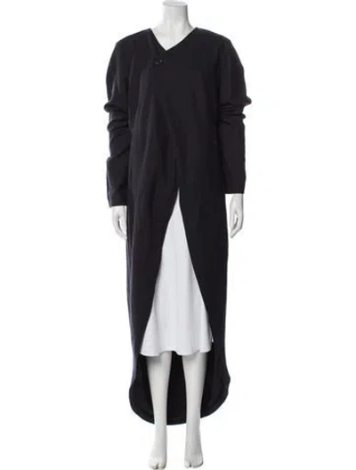 Pre-owned Nicholas K Wool Vest In Black