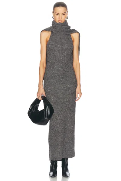 Nicholas Kiandra Sleeveless Turtleneck Knit Dress In Charcoal