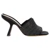 Nicholas Kirkwood Alba 90 Heeled Mules In Black Suede