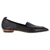 Nicholas Kirkwood Beya Flats In Black Leather In Black