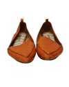 Nicholas Kirkwood Beya Pointed Flats In Orange Leather In Orange