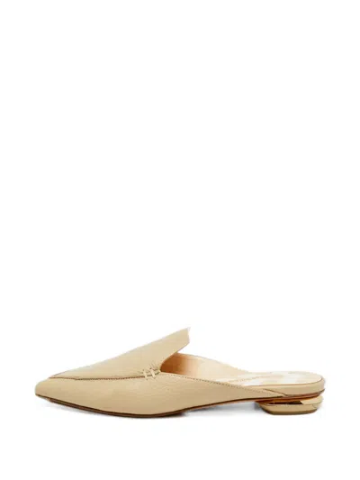 Pre-owned Nicholas Kirkwood Beya Pointed Toe Mules In Neutral