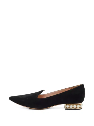 Pre-owned Nicholas Kirkwood Beya Pointed-toe Loafers In 黑色