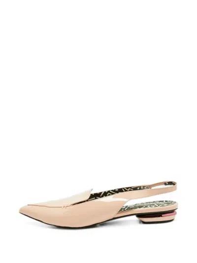 Pre-owned Nicholas Kirkwood Beya Slingback Ballet Flats In Pink