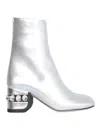 Nicholas Kirkwood 55jj Crystal Boots In Silver