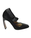 Nicholas Kirkwood Bow T-strap Snap Pumps In Black Suede In Black