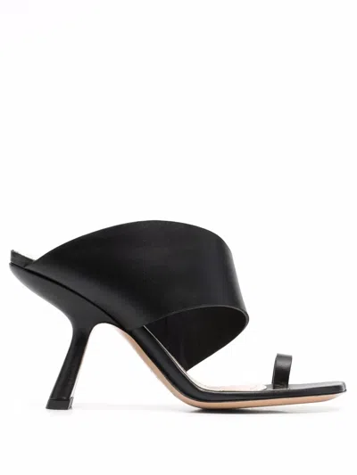 Nicholas Kirkwood Brasilia 90mm Leather Mules In 黑色