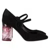 Nicholas Kirkwood Carnaby Prism Pumps In Black Suede In Black