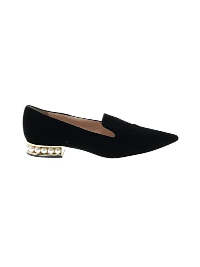 Pre-owned Nicholas Kirkwood Flats In Black