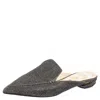 Nicholas Kirkwood Grey Glitter Fabric Beya Flat Pointed-toe Mules In Gray
