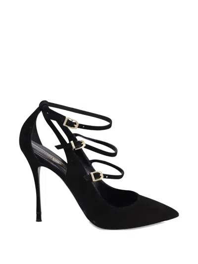 Pre-owned Nicholas Kirkwood Lauren Buckle Strappy Pumps In Black
