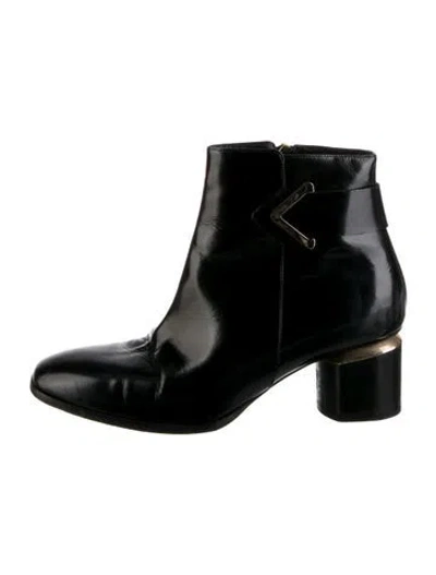 Pre-owned Nicholas Kirkwood Leather Boots In Black