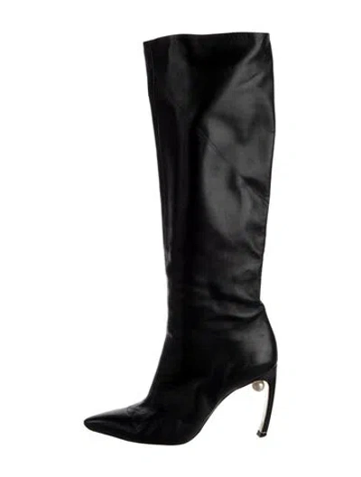 Pre-owned Nicholas Kirkwood Leather Boots In Black