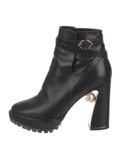 Pre-owned Nicholas Kirkwood Leather Boots In Black